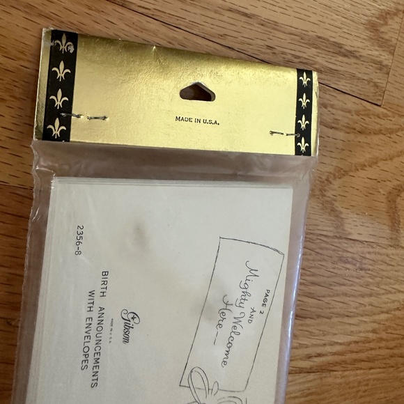 Vintage New Baby Birth Announcements Gibson New in Package - Picture 8 of 9